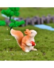 Symulacja mały lisek zając królik wiewiórka figurka zwierzątka home decor miniaturowe bajkowe akcesoria do dekoracji ogrodu stat