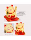 Chiński szczęście bogactwo macha kot złoto macha ręka kot Home Decor witamy macha kot rzeźba statua wystrój samochodu Ornament