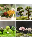 9 stylów mini drzewo bajki dekoracje ogrodowe miniatury krajobraz rzemiosło żywiczne Bonsai akcesoria ogrodowe Terrarium