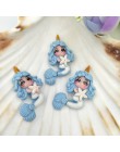 10 sztuk/partia nowy kawaii flatback żywica jednorożec syrenka księżniczka cabochons akcesoria symulowane polimeru gliny cartoon