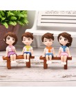 2 sztuk/zestaw New Arrival księżyc para pcv romantyczny figurki rzemiosła dekoracyjne ozdoby dla Bonsai dekoracje na stół