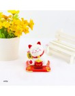 Chiński szczęście bogactwo macha kot złoto macha ręka kot Home Decor witamy macha kot rzeźba statua wystrój samochodu Ornament