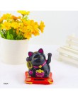 Chiński szczęście bogactwo macha kot złoto macha ręka kot Home Decor witamy macha kot rzeźba statua wystrój samochodu Ornament