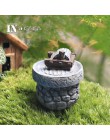 Chiński antyk Mini domek budynek Retro mikro bajki figurki ogrodowe miniatury/Terrarium Vintage ozdoby do wystroju domu DIY