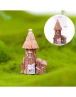 Chiński antyk Mini domek budynek Retro mikro bajki figurki ogrodowe miniatury/Terrarium Vintage ozdoby do wystroju domu DIY