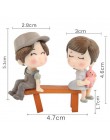2 sztuk/zestaw New Arrival księżyc para pcv romantyczny figurki rzemiosła dekoracyjne ozdoby dla Bonsai dekoracje na stół
