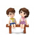 2 sztuk/zestaw New Arrival księżyc para pcv romantyczny figurki rzemiosła dekoracyjne ozdoby dla Bonsai dekoracje na stół