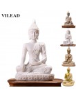 VILEAD 16 styl posąg buddy natura piaskowiec tajlandia rzeźba buddy hinduskie Fengshui figurka medytacja miniaturowy wystrój dom