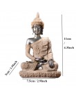 VILEAD 16 styl posąg buddy natura piaskowiec tajlandia rzeźba buddy hinduskie Fengshui figurka medytacja miniaturowy wystrój dom