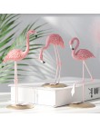 3 Style żywica Flamingo figurka nowoczesna imitacja zwierzęcia statua do dekoracji wnętrz dekoracje ślubne dekoracje na imprezę 