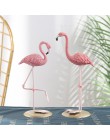 3 Style żywica Flamingo figurka nowoczesna imitacja zwierzęcia statua do dekoracji wnętrz dekoracje ślubne dekoracje na imprezę 