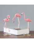 3 Style żywica Flamingo figurka nowoczesna imitacja zwierzęcia statua do dekoracji wnętrz dekoracje ślubne dekoracje na imprezę 