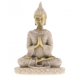 MagiDeal Hue piaskowiec medytacja posąg buddy rzeźba Handmade figurka medytacja miniatury Ornament statua dom D 3