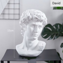 Światowej sławy statua sztuka retro żywica czaszka rzeźba szkic Model David Moliere akcesoria do dekoracji wnętrz nowoczesne fig