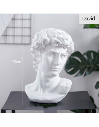 Światowej sławy statua sztuka retro żywica czaszka rzeźba szkic Model David Moliere akcesoria do dekoracji wnętrz nowoczesne fig