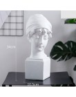 Światowej sławy statua sztuka retro żywica czaszka rzeźba szkic Model David Moliere akcesoria do dekoracji wnętrz nowoczesne fig