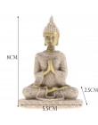 MagiDeal Hue piaskowiec medytacja posąg buddy rzeźba Handmade figurka medytacja miniatury Ornament statua dom D 3