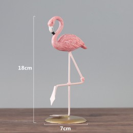 3 Style żywica Flamingo figurka nowoczesna imitacja zwierzęcia statua do dekoracji wnętrz dekoracje ślubne dekoracje na imprezę 