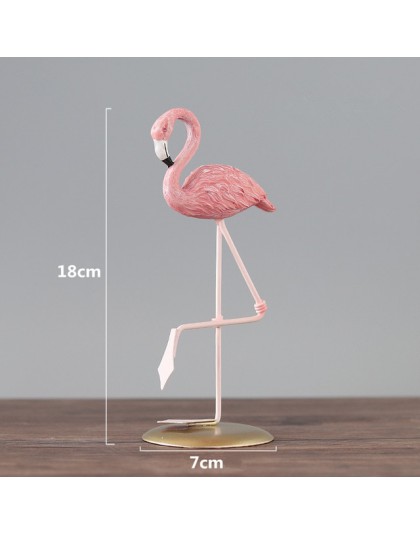 3 Style żywica Flamingo figurka nowoczesna imitacja zwierzęcia statua do dekoracji wnętrz dekoracje ślubne dekoracje na imprezę 