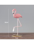 3 Style żywica Flamingo figurka nowoczesna imitacja zwierzęcia statua do dekoracji wnętrz dekoracje ślubne dekoracje na imprezę 