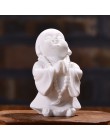 Strongwell śliczny mały mnich statua piaskowiec urocza chiński budda statuetki piękny figurka do wystroju domu kreatywny prezent