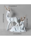Styl skandynawski kreatywny 3D solidna geometria szczęście ozdobne jelenie rzemiosło żywiczne wyposażenie domu do dekoracji biur