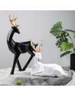 Styl skandynawski kreatywny 3D solidna geometria szczęście ozdobne jelenie rzemiosło żywiczne wyposażenie domu do dekoracji biur