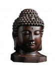VILEAD 2.36 ''drewno Sakyamuni statua 6cm drewniany posąg buddy kreatywny Tathagata figurki mahoń indie głowa buddy rzemiosło
