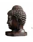 VILEAD 2.36 ''drewno Sakyamuni statua 6cm drewniany posąg buddy kreatywny Tathagata figurki mahoń indie głowa buddy rzemiosło