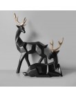 Styl skandynawski kreatywny 3D solidna geometria szczęście ozdobne jelenie rzemiosło żywiczne wyposażenie domu do dekoracji biur