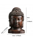 VILEAD 2.36 ''drewno Sakyamuni statua 6cm drewniany posąg buddy kreatywny Tathagata figurki mahoń indie głowa buddy rzemiosło