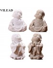 VILEAD 6cm 7cm śliczny mały mnich statua piaskowiec urocza tajlandia budda statuetki piękny figurka wystrój domu kreatywny preze