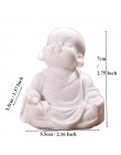 VILEAD 6cm 7cm śliczny mały mnich statua piaskowiec urocza tajlandia budda statuetki piękny figurka wystrój domu kreatywny preze