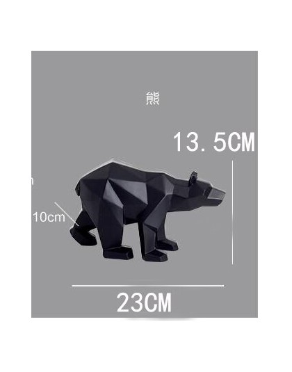 Nowoczesny abstrakcyjny rzeźby z czarnej pantery geometryczne żywica Leopard statua Wildlife Decor prezent ornament do rękodzieł
