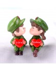2 sztuk/1 zestaw rzemiosło dekoracyjne bajki miłośników ogrodu figurki para wysokiej jakości miniatury popularne żywica Sweety g