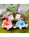 2 sztuk/1 zestaw rzemiosło dekoracyjne bajki miłośników ogrodu figurki para wysokiej jakości miniatury popularne żywica Sweety g