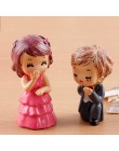 2 sztuk/1 zestaw rzemiosło dekoracyjne bajki miłośników ogrodu figurki para wysokiej jakości miniatury popularne żywica Sweety g