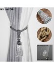 Kryształowa zroszony taśma do marszczenia zasłon Tassel zasłona z frędzlami przewód Home Decor zabiegi okienne zasłony klamra li