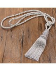 Kryształowa zroszony taśma do marszczenia zasłon Tassel zasłona z frędzlami przewód Home Decor zabiegi okienne zasłony klamra li