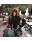 Conmoto Fashion białe swetry z wycięciami damskie 2019 jesienno-zimowa w stylu casual, cienka krótka bluzki z dzianiny damskie e