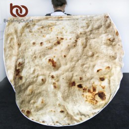 BeddingOutlet kukurydza Tortilla koc Pita Lavash rzut koc flanelowy polar Sofa Plaid śmieszne jedzenie pluszowa narzuta manta Bu