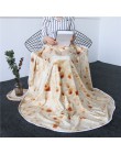 BeddingOutlet kukurydza Tortilla koc Pita Lavash rzut koc flanelowy polar Sofa Plaid śmieszne jedzenie pluszowa narzuta manta Bu