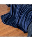 Miękki ciepły materiał koc z polaru zimowy prześcieradło narzuta Sofa Plaid rzut 220Gsm 6 rozmiar lekka, cienka mycie mechaniczn