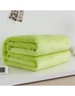 Miękki ciepły materiał koc z polaru zimowy prześcieradło narzuta Sofa Plaid rzut 220Gsm 6 rozmiar lekka, cienka mycie mechaniczn