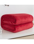 Miękki ciepły materiał koc z polaru zimowy prześcieradło narzuta Sofa Plaid rzut 220Gsm 6 rozmiar lekka, cienka mycie mechaniczn