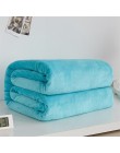 Miękki ciepły materiał koc z polaru zimowy prześcieradło narzuta Sofa Plaid rzut 220Gsm 6 rozmiar lekka, cienka mycie mechaniczn