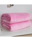 Miękki ciepły materiał koc z polaru zimowy prześcieradło narzuta Sofa Plaid rzut 220Gsm 6 rozmiar lekka, cienka mycie mechaniczn