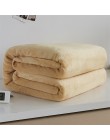 Miękki ciepły materiał koc z polaru zimowy prześcieradło narzuta Sofa Plaid rzut 220Gsm 6 rozmiar lekka, cienka mycie mechaniczn