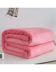 Miękki ciepły materiał koc z polaru zimowy prześcieradło narzuta Sofa Plaid rzut 220Gsm 6 rozmiar lekka, cienka mycie mechaniczn
