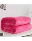 Miękki ciepły materiał koc z polaru zimowy prześcieradło narzuta Sofa Plaid rzut 220Gsm 6 rozmiar lekka, cienka mycie mechaniczn